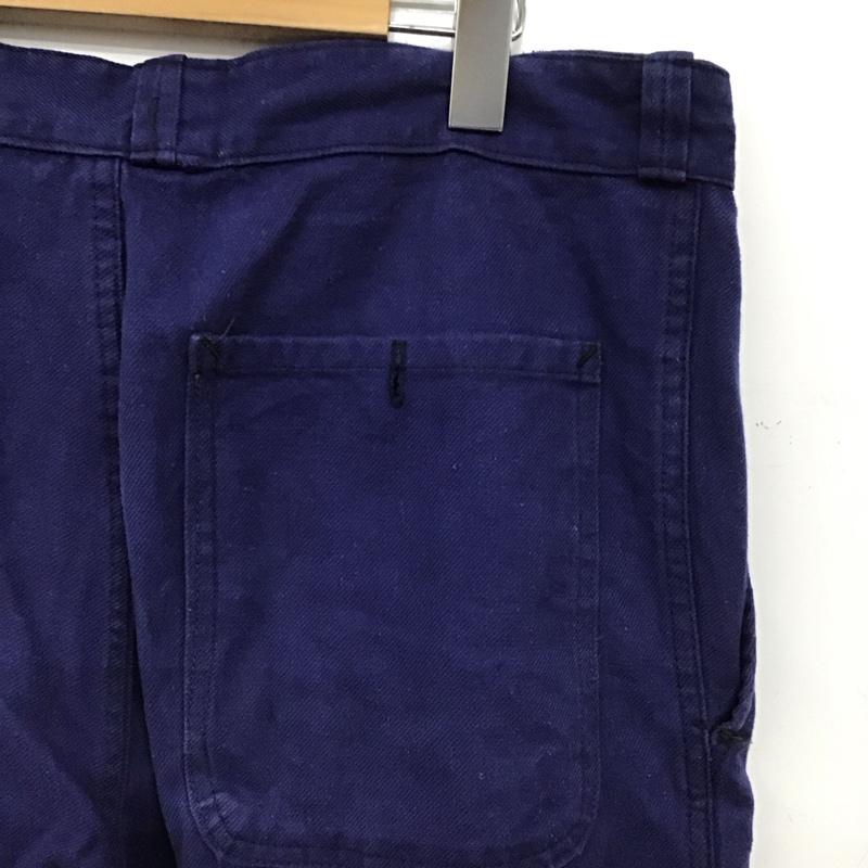 古着 USED パンツ ワークパンツ、ペインターパンツ ワイドパンツ カジュアルパンツ ワークパンツ 無地 青 / ブルー / blue メンズ USED 古着 中古 10152079
