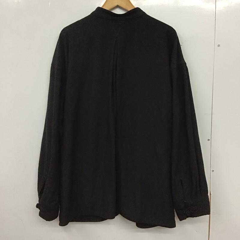 テンダーロイン TENDERLOIN ジャケット、上着 ジャンパー、ブルゾン 長袖シャツ 無地シャツ ノーカラーシャツ L 無地 黒 / ブラック / black メンズ USED 古着 中古 10152084