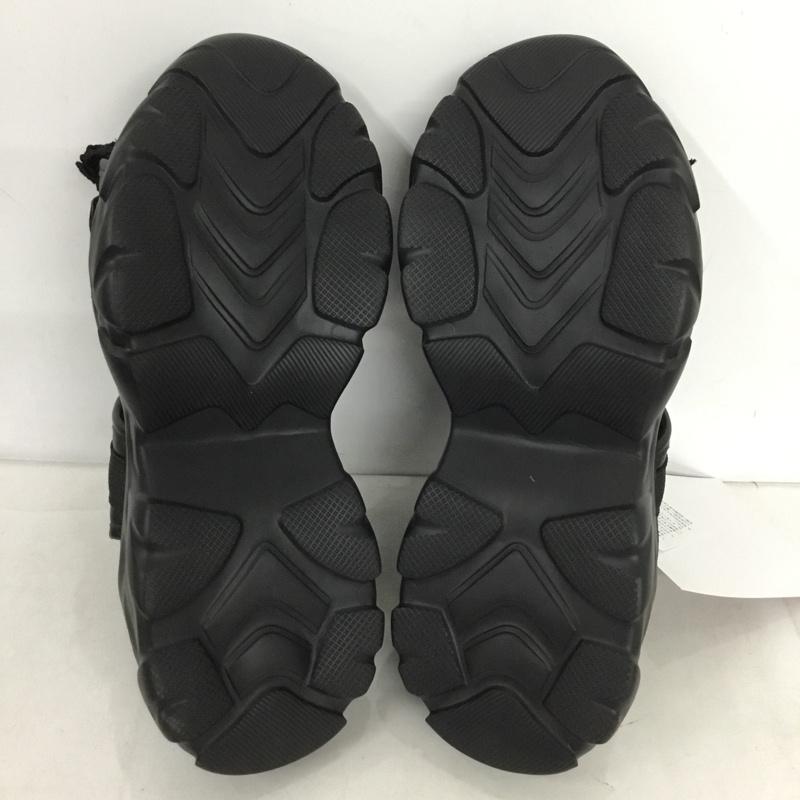 古着 USED サンダル サンダル フリルレーススポサン 眞白ありす L 無地 黒 / ブラック / black レディース USED 古着 中古 10152086