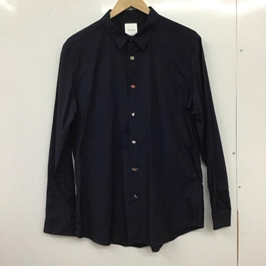 ポールスミス Paul Smith シャツ、ブラウス 長袖 長袖シャツ 無地シャツ カラーシャツ XL 無地 紺 / ネイビー / navy メンズ USED 古着 中古 10152088