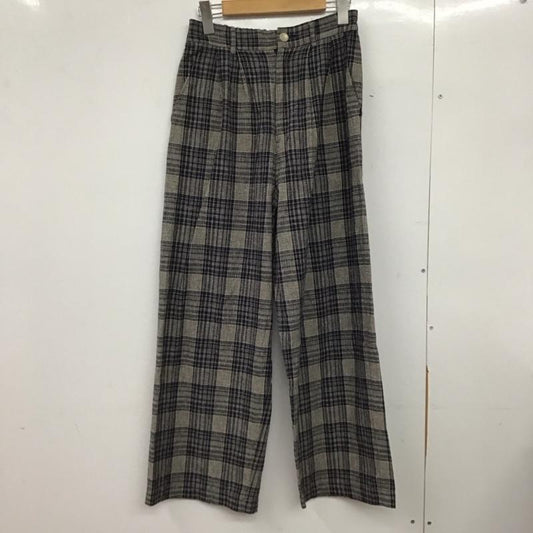 ビュルデサボン bulle de savon パンツ スラックス FREE チェック マルチカラー / マルチカラー / multicolor レディース USED 古着 中古 10152091
