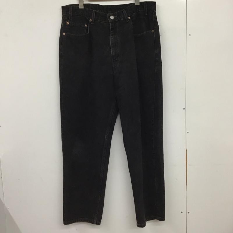 リーバイストラウスアンドコー Levi Strauss & co. パンツ デニム、ジーンズ デニムパンツ ワイドパンツ カジュアルパンツ 36インチ 無地 黒 / ブラック / black メンズ USED 古着 中古 10152095