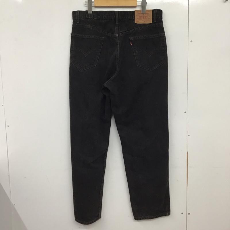リーバイストラウスアンドコー Levi Strauss & co. パンツ デニム、ジーンズ デニムパンツ ワイドパンツ カジュアルパンツ 36インチ 無地 黒 / ブラック / black メンズ USED 古着 中古 10152095