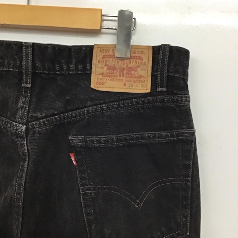 リーバイストラウスアンドコー Levi Strauss & co. パンツ デニム、ジーンズ デニムパンツ ワイドパンツ カジュアルパンツ 36インチ 無地 黒 / ブラック / black メンズ USED 古着 中古 10152095