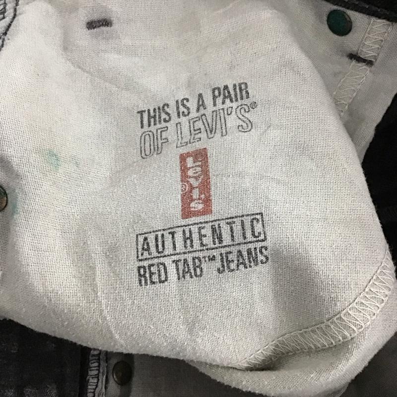 リーバイストラウスアンドコー Levi Strauss & co. パンツ デニム、ジーンズ デニムパンツ ワイドパンツ カジュアルパンツ 36インチ 無地 黒 / ブラック / black メンズ USED 古着 中古 10152095
