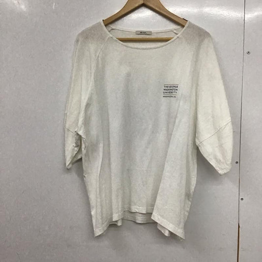 ニコアンド niko and... カットソー 半袖 無地 X ロゴ、文字 X プリント 白 / ホワイト / white レディース USED 古着 中古 10152098
