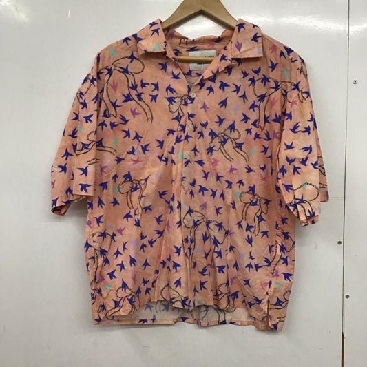 ニコアンド niko and... シャツ、ブラウス 半袖 tsumori chisato S 総柄 桃 / ピンク / pink レディース USED 古着 中古 10152102