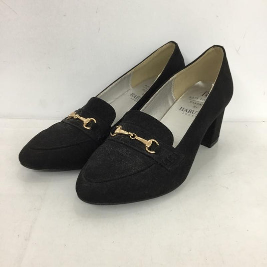 ロペピクニック ROPE  PICNIC パンプス パンプス ビット付ヒールアップローファー HARUTA 39 無地 黒 / ブラック / black レディース USED 古着 中古 10152106