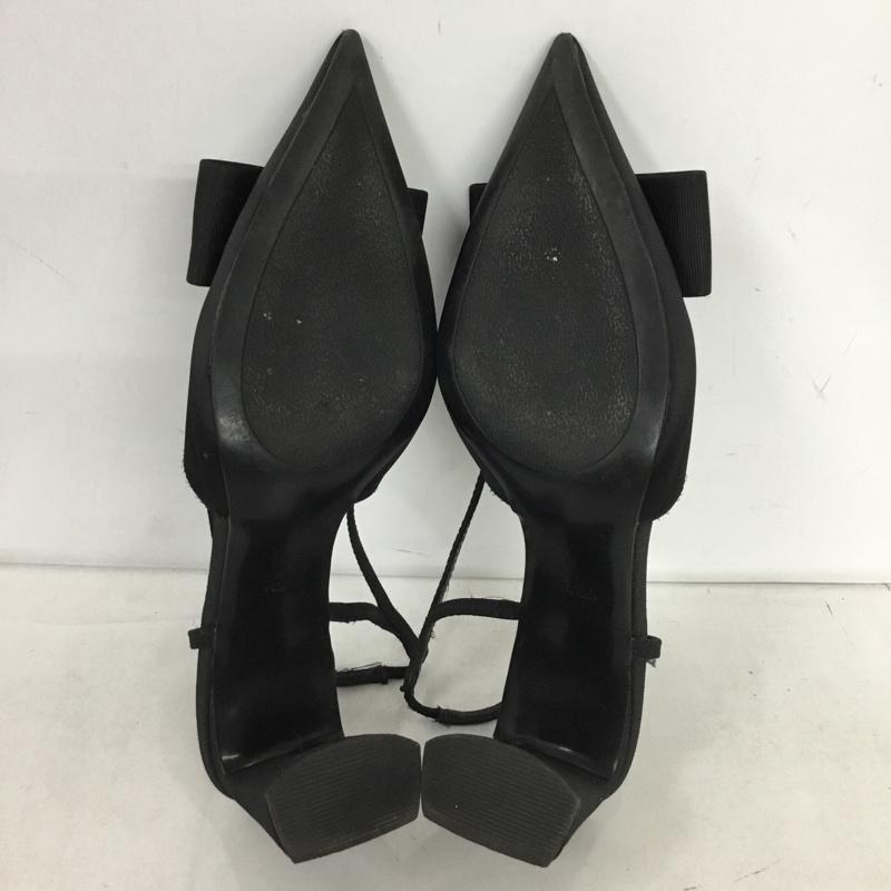 ザラ ZARA パンプス パンプス ポインテッドトゥ リボン 38 無地 黒 / ブラック / black レディース USED 古着 中古 10152110