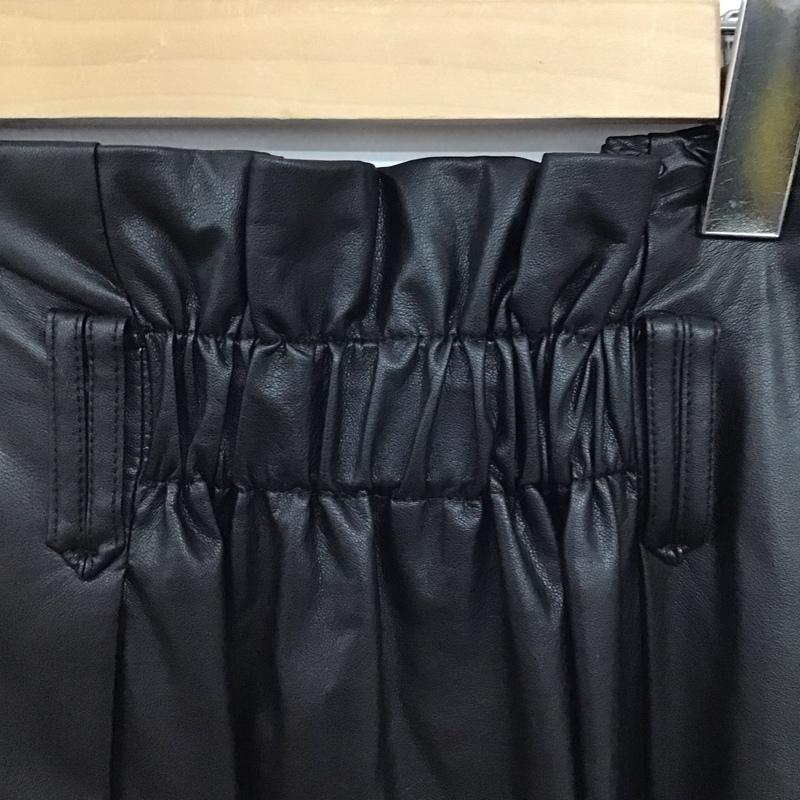 アズールバイマウジー AZUL BY MOUSSY スカート ロングスカート 250DAH31-086H ECO LEATHER HI-WAIST SKIRT S 無地 黒 / ブラック / black レディース USED 古着 中古 10152114