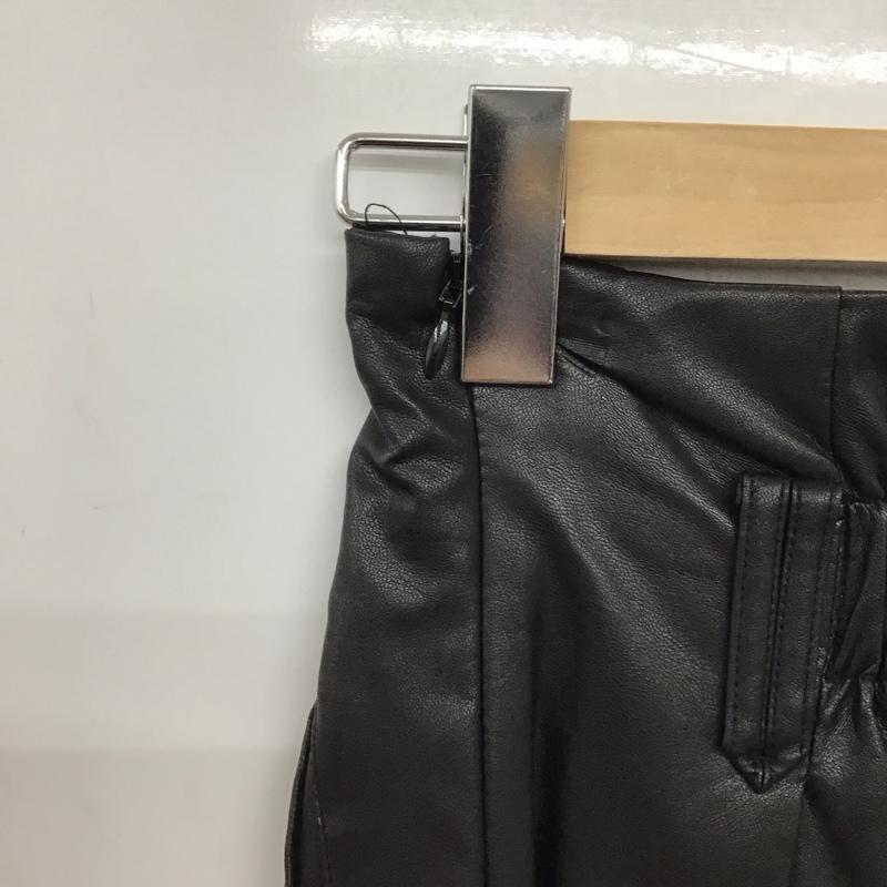 アズールバイマウジー AZUL BY MOUSSY スカート ロングスカート 250DAH31-086H ECO LEATHER HI-WAIST SKIRT S 無地 黒 / ブラック / black レディース USED 古着 中古 10152114