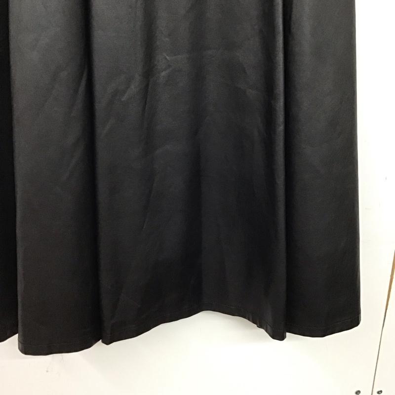アズールバイマウジー AZUL BY MOUSSY スカート ロングスカート 250DAH31-086H ECO LEATHER HI-WAIST SKIRT S 無地 黒 / ブラック / black レディース USED 古着 中古 10152114