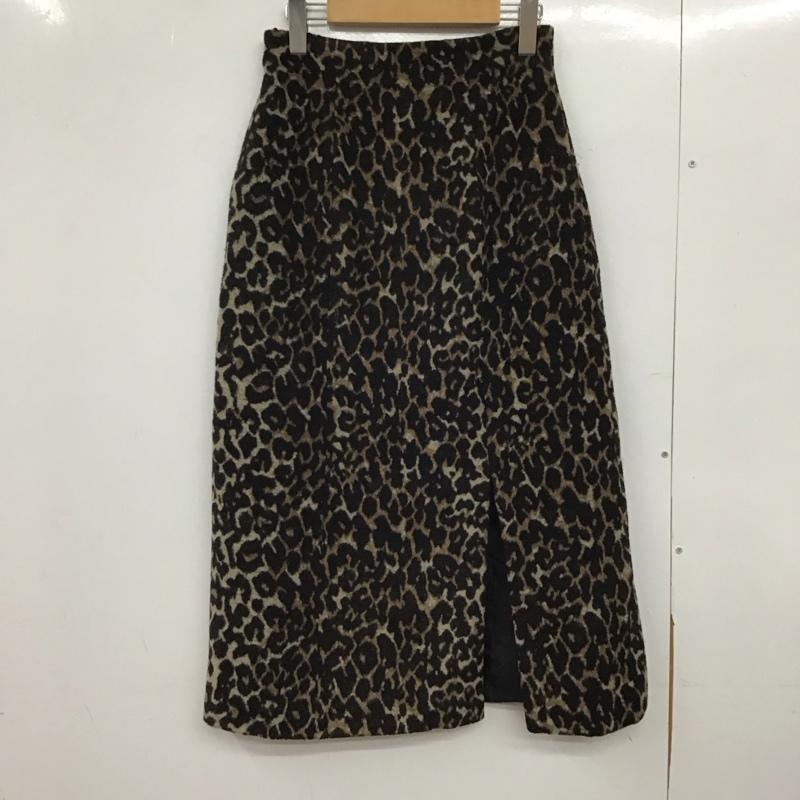 マウジー MOUSSY スカート ロングスカート 010BAH30-6950 レオパード スリット スカート 2 ヒョウ柄・レオパード柄 マルチカラー / マルチカラー / multicolor レディース USED 古着 中古 10152117