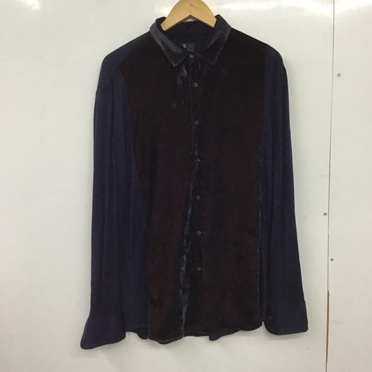 ランバン LANVIN シャツ、ブラウス 長袖 長袖シャツ 無地シャツ カラーシャツ 無地 紺 / ネイビー / navy メンズ USED 古着 中古 10152122