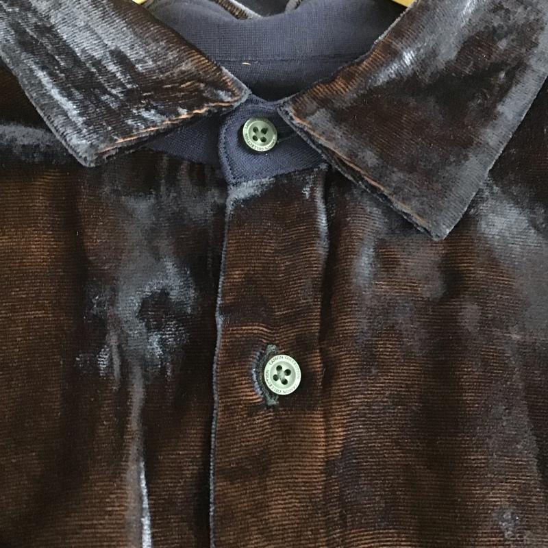 ランバン LANVIN シャツ、ブラウス 長袖 長袖シャツ 無地シャツ カラーシャツ 無地 紺 / ネイビー / navy メンズ USED 古着 中古 10152122