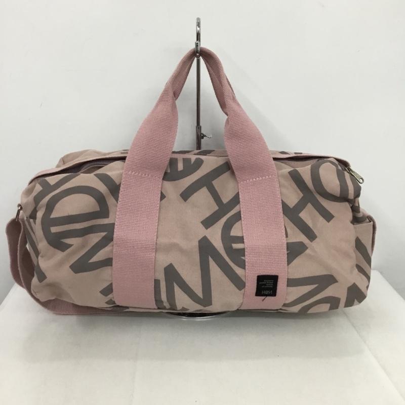 ヘム HeM ボストンバッグ ボストンバッグ ショルダーバッグ 2WAY ドラムバッグ 総柄 桃 / ピンク / pink メンズ USED 古着 中古 10152125