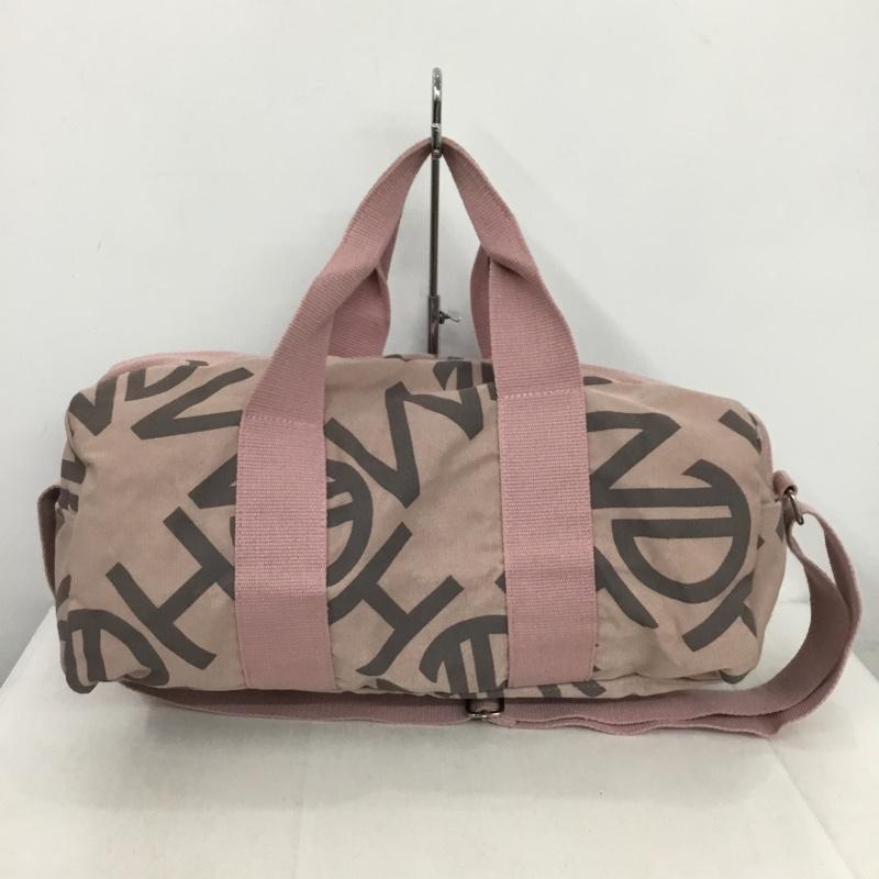 ヘム HeM ボストンバッグ ボストンバッグ ショルダーバッグ 2WAY ドラムバッグ 総柄 桃 / ピンク / pink メンズ USED 古着 中古 10152125