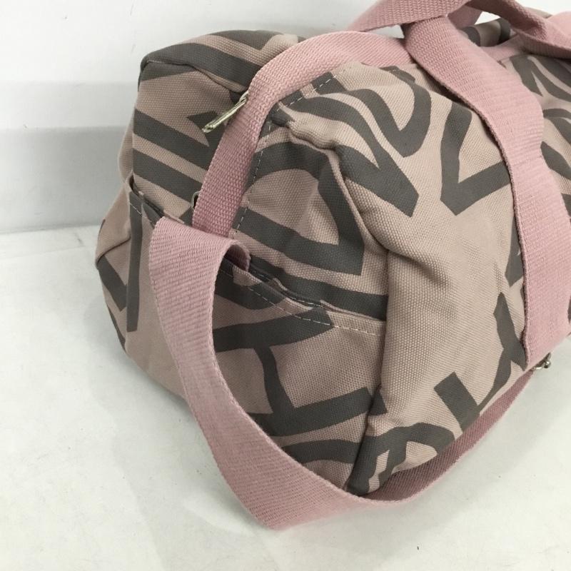 ヘム HeM ボストンバッグ ボストンバッグ ショルダーバッグ 2WAY ドラムバッグ 総柄 桃 / ピンク / pink メンズ USED 古着 中古 10152125