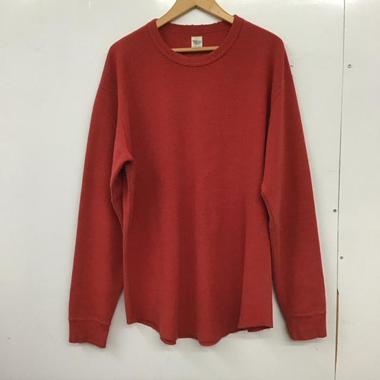 ロンハーマン Ron Herman カットソー 長袖 長袖カットソー 無地カットソー クルーネック ワッフル L 無地 赤 / レッド / red メンズ USED 古着 中古 10152126