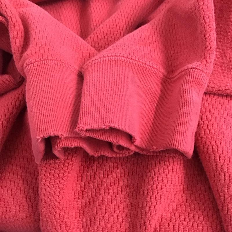 ロンハーマン Ron Herman カットソー 長袖 長袖カットソー 無地カットソー クルーネック ワッフル L 無地 赤 / レッド / red メンズ USED 古着 中古 10152126
