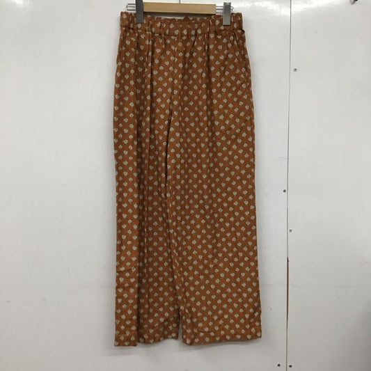 スタディオクリップ studio CLIP パンツ スラックス FREE 総柄 茶 / ブラウン / brown レディース USED 古着 中古 10152129