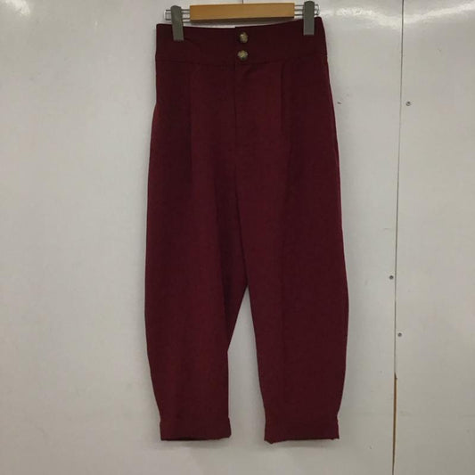 マウジー MOUSSY パンツ スラックス 0 無地 赤 / レッド / red レディース USED 古着 中古 10152135