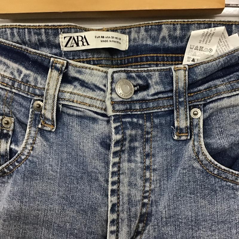 ザラ ZARA パンツ デニム、ジーンズ デニムパンツ スリムパンツ カジュアルパンツ ストレッチパンツ 40 無地 インディゴ / インディゴ / Indigo メンズ USED 古着 中古 10152136