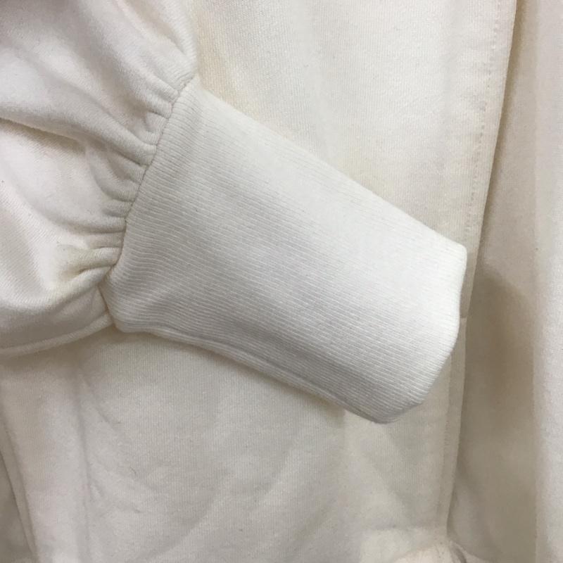 ジーナシス JEANASIS トレーナー 長袖 パーカー FREE 無地 白 / ホワイト / white レディース USED 古着 中古 10152137