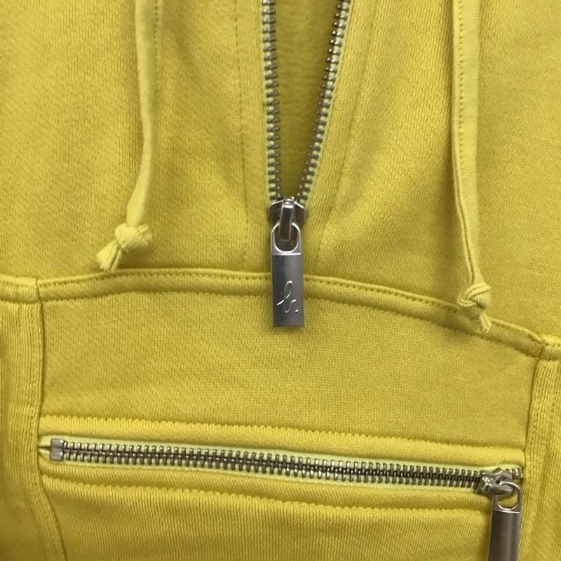 アニエス・ベー agnes b. パーカー 長袖 3 無地 黄 / イエロー / yellow レディース USED 古着 中古 10152138