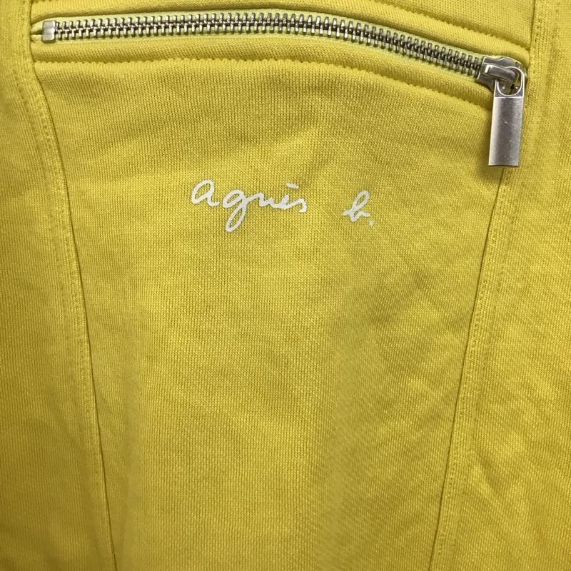 アニエス・ベー agnes b. パーカー 長袖 3 無地 黄 / イエロー / yellow レディース USED 古着 中古 10152138
