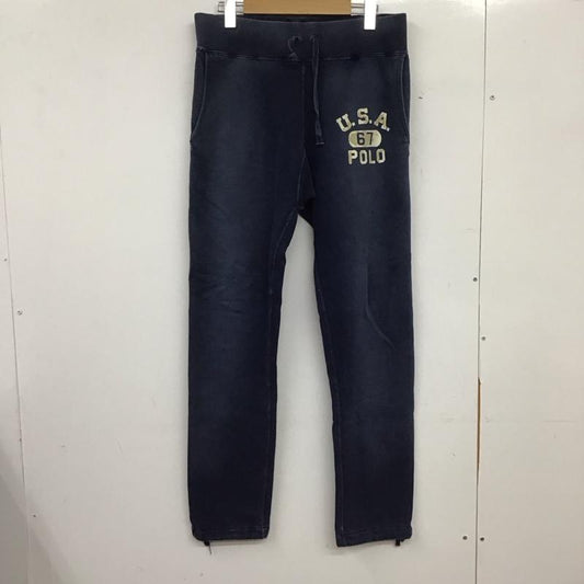 ポロラルフローレン POLO RALPH LAUREN パンツ ワークパンツ、ペインターパンツ スウェットパンツ ワイドパンツ カジュアルパンツ XS ロゴ、文字 紺 / ネイビー / navy メンズ USED 古着 中古 10152139