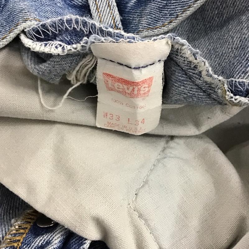 リーバイストラウスアンドコー Levi Strauss & co. パンツ デニム、ジーンズ デニムパンツ スリムパンツ カジュアルパンツ 33インチ 無地 インディゴ / インディゴ / Indigo メンズ USED 古着 中古 10152143