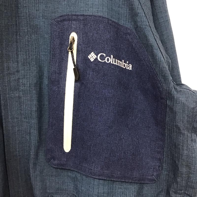 コロンビア Columbia ジャケット、上着 ジャケット、ブレザー 214 PM5264 Snow Chute Jacket スキーウェア XL ロゴ、文字 紺 / ネイビー / navy メンズ USED 古着 中古 10152148