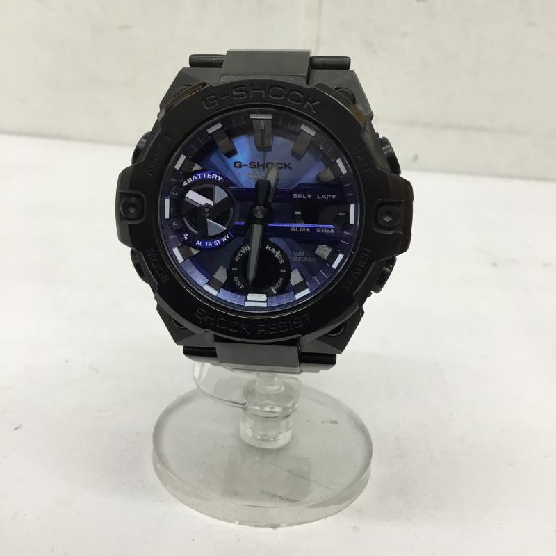 ジーショック G-SHOCK 腕時計 アナログ（自動巻き） 5657-JA ロゴ、文字 黒 / ブラック / black X 青 / ブルー / blue メンズ USED 古着 中古 10152149