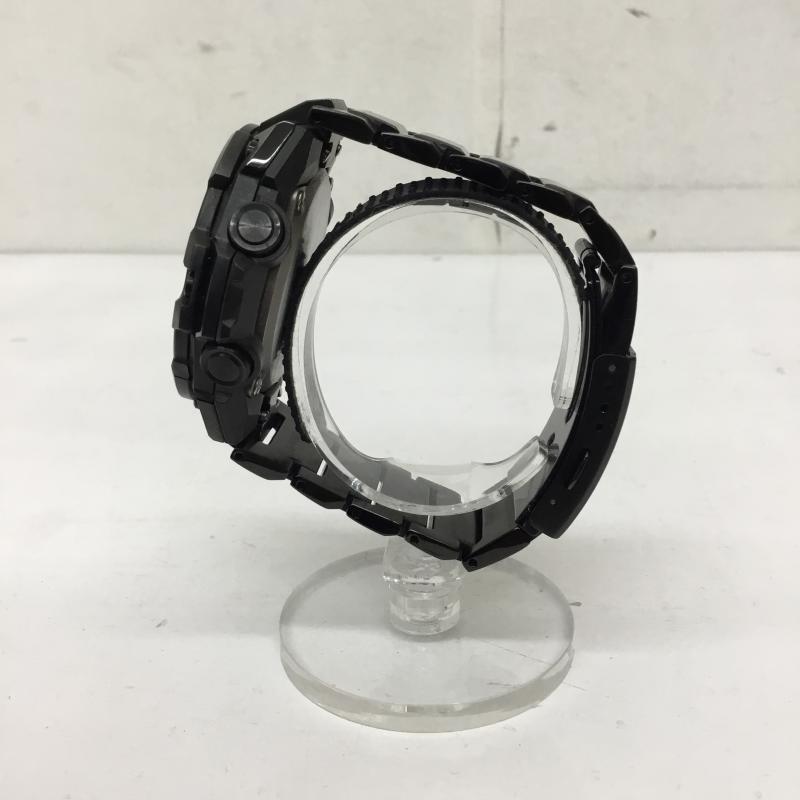 ジーショック G-SHOCK 腕時計 アナログ（自動巻き） 5657-JA ロゴ、文字 黒 / ブラック / black X 青 / ブルー / blue メンズ USED 古着 中古 10152149