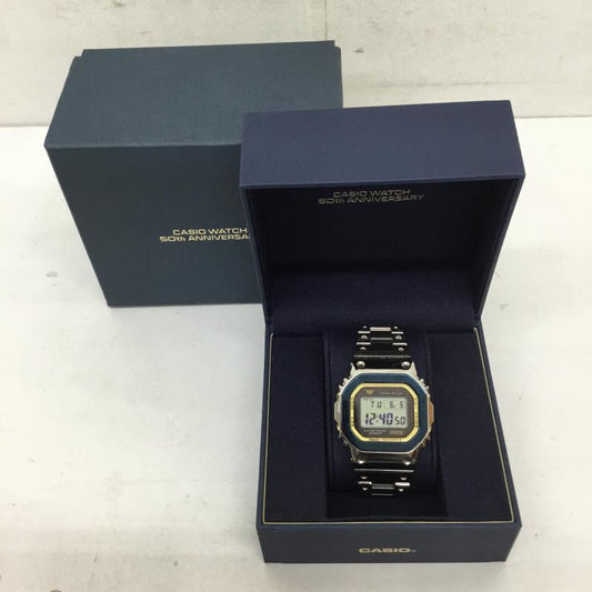 カシオ CASIO 腕時計 デジタル GMW-B5000SS-2JR 50周年モデル ロゴ、文字 銀 / シルバー / silver color メンズ USED 古着 中古 10152150