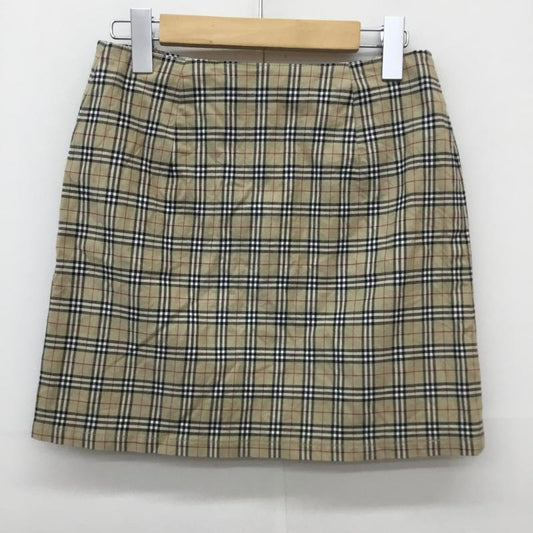 バーバリーズ BURBERRYS スカート ミニスカート 38 チェック 茶 / ブラウン / brown レディース USED 古着 中古 10152153