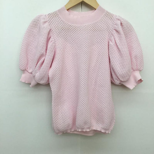 セルフォード CELFORD カットソー 半袖 36 無地 桃 / ピンク / pink レディース USED 古着 中古 10152154
