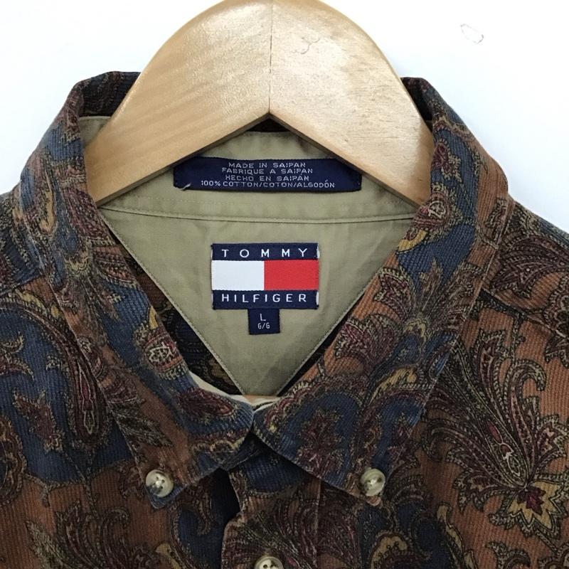 トミーヒルフィガー TOMMY HILFIGER シャツ、ブラウス 長袖 長袖シャツ ペイズリーシャツ ボタンダウンシャツ L プリント マルチカラー / マルチカラー / multicolor メンズ USED 古着 中古 10152158