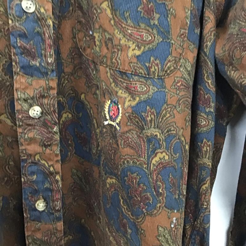 トミーヒルフィガー TOMMY HILFIGER シャツ、ブラウス 長袖 長袖シャツ ペイズリーシャツ ボタンダウンシャツ L プリント マルチカラー / マルチカラー / multicolor メンズ USED 古着 中古 10152158