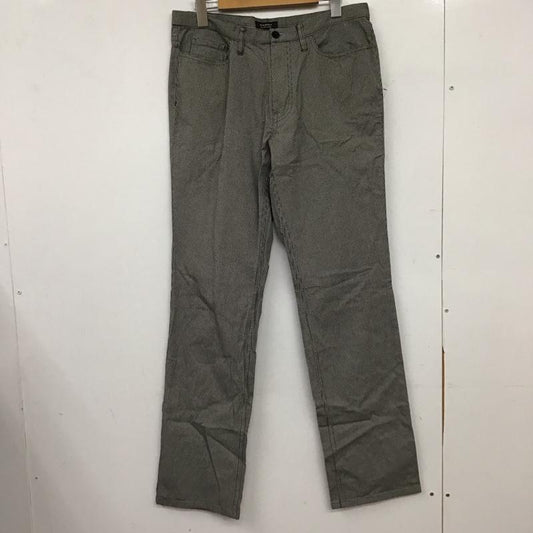 バーバリーブラックレーベル BURBERRY BLACK LABEL パンツ チノパン チノパン スリムパンツ カジュアルパンツ ストレッチパンツ 総柄 白 / ホワイト / white X 黒 / ブラック / black メンズ USED 古着 中古 10152165
