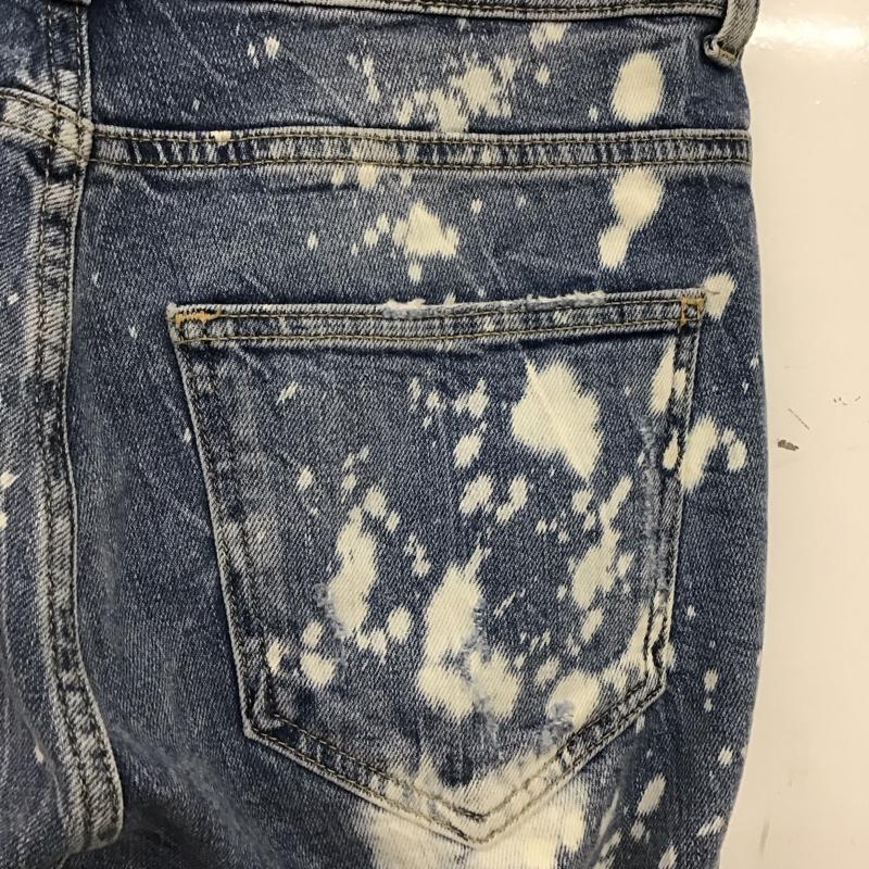 ザラ ZARA パンツ デニム、ジーンズ デニムパンツ スリムパンツ カジュアルパンツ ストレッチパンツ 38インチ ダメージ加工 マルチカラー / マルチカラー / multicolor メンズ USED 古着 中古 10152173