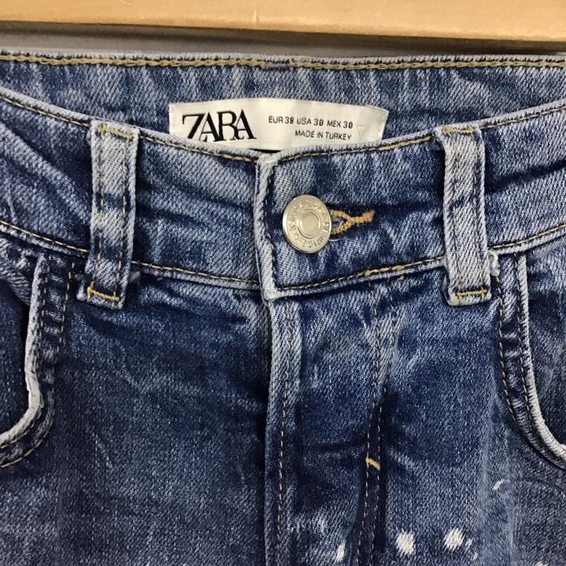 ザラ ZARA パンツ デニム、ジーンズ デニムパンツ スリムパンツ カジュアルパンツ ストレッチパンツ 38インチ ダメージ加工 マルチカラー / マルチカラー / multicolor メンズ USED 古着 中古 10152173
