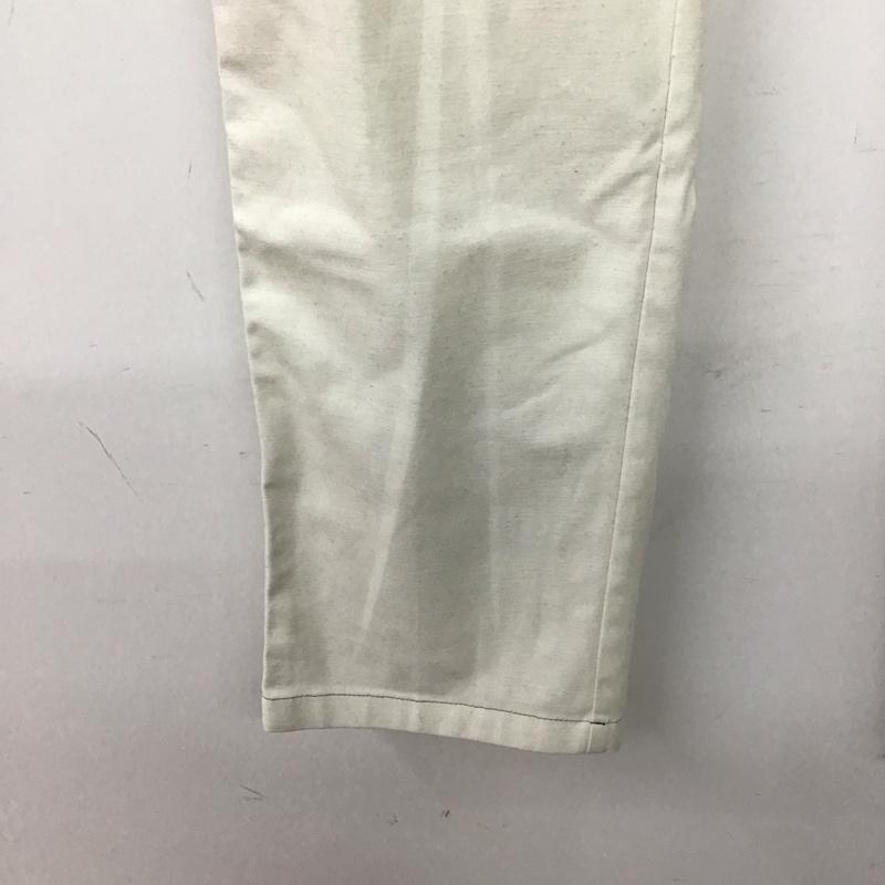 アディダス adidas パンツ チノパン ゴルフウェア スリムパンツ ストレッチパンツ ロゴ、文字 白 / ホワイト / white メンズ USED 古着 中古 10152175