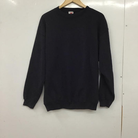 古着 USED トレーナー 長袖 長袖トレーナー スウェット クルーネック プルオーバー L 無地 紺 / ネイビー / navy メンズ USED 古着 中古 10152180