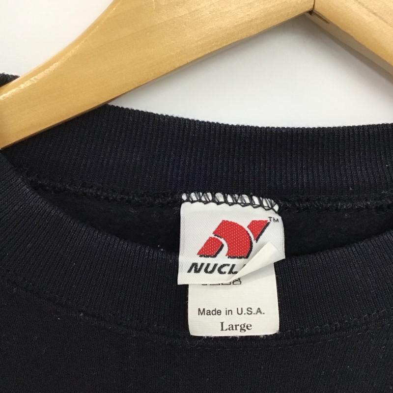 古着 USED トレーナー 長袖 長袖トレーナー スウェット クルーネック プルオーバー L 無地 紺 / ネイビー / navy メンズ USED 古着 中古 10152180