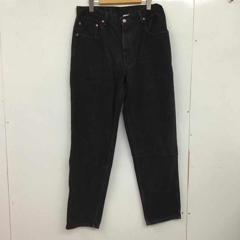 リーバイストラウスアンドコー Levi Strauss & co. パンツ デニム、ジーンズ デニムパンツ ワイドパンツ カジュアルパンツ 34インチ 無地 ダークグレー / ダークグレー / メンズ USED 古着 中古 10152183