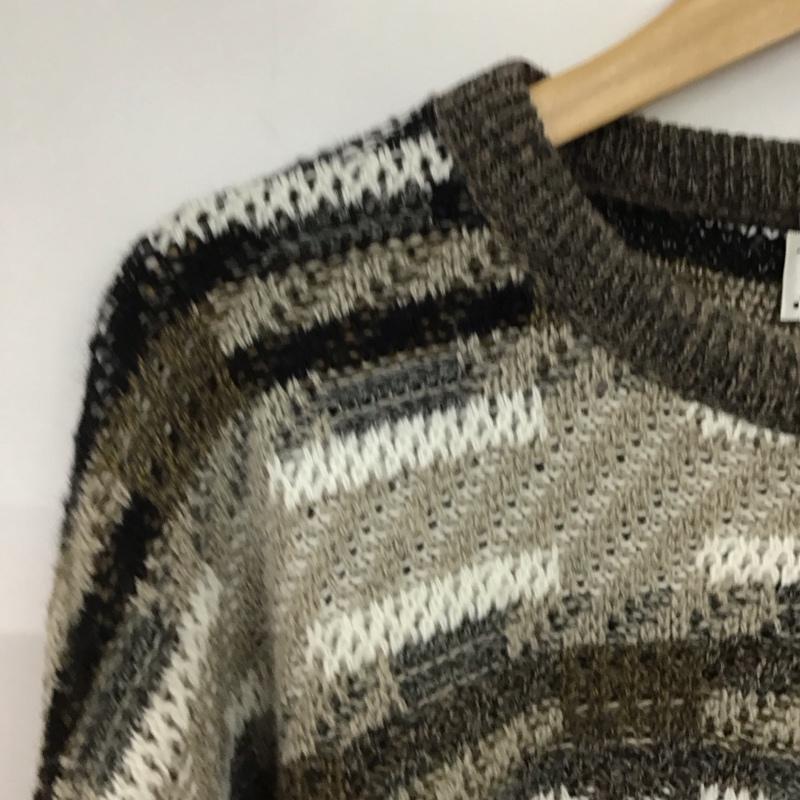 ジャンセン Jantzen ニット、セーター 長袖 長袖ニットカットソー クルーネック セーター L プリント マルチカラー / マルチカラー / multicolor メンズ USED 古着 中古 10152188