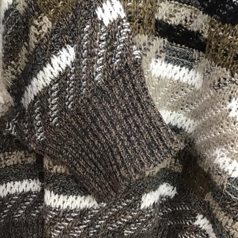ジャンセン Jantzen ニット、セーター 長袖 長袖ニットカットソー クルーネック セーター L プリント マルチカラー / マルチカラー / multicolor メンズ USED 古着 中古 10152188