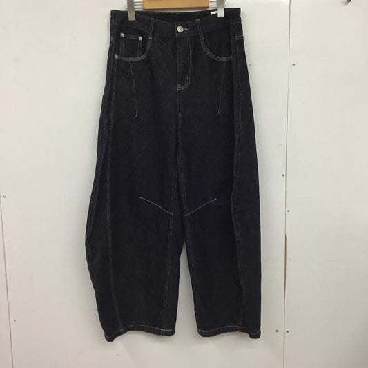 古着 USED パンツ デニム、ジーンズ デニムパンツ ワイドパンツ カジュアルパンツ 地底人 L 無地 インディゴ / インディゴ / Indigo メンズ USED 古着 中古 10152189